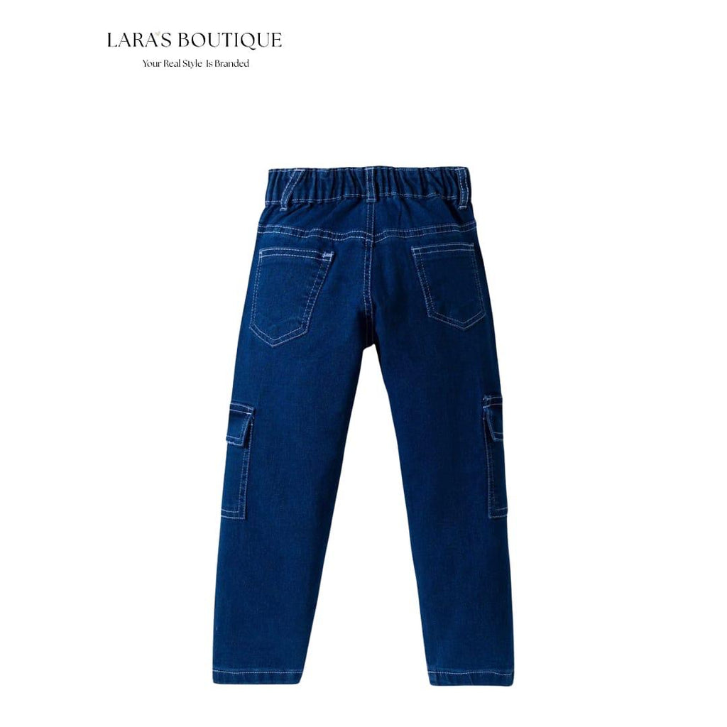 Boys Denim Cargo Jeans