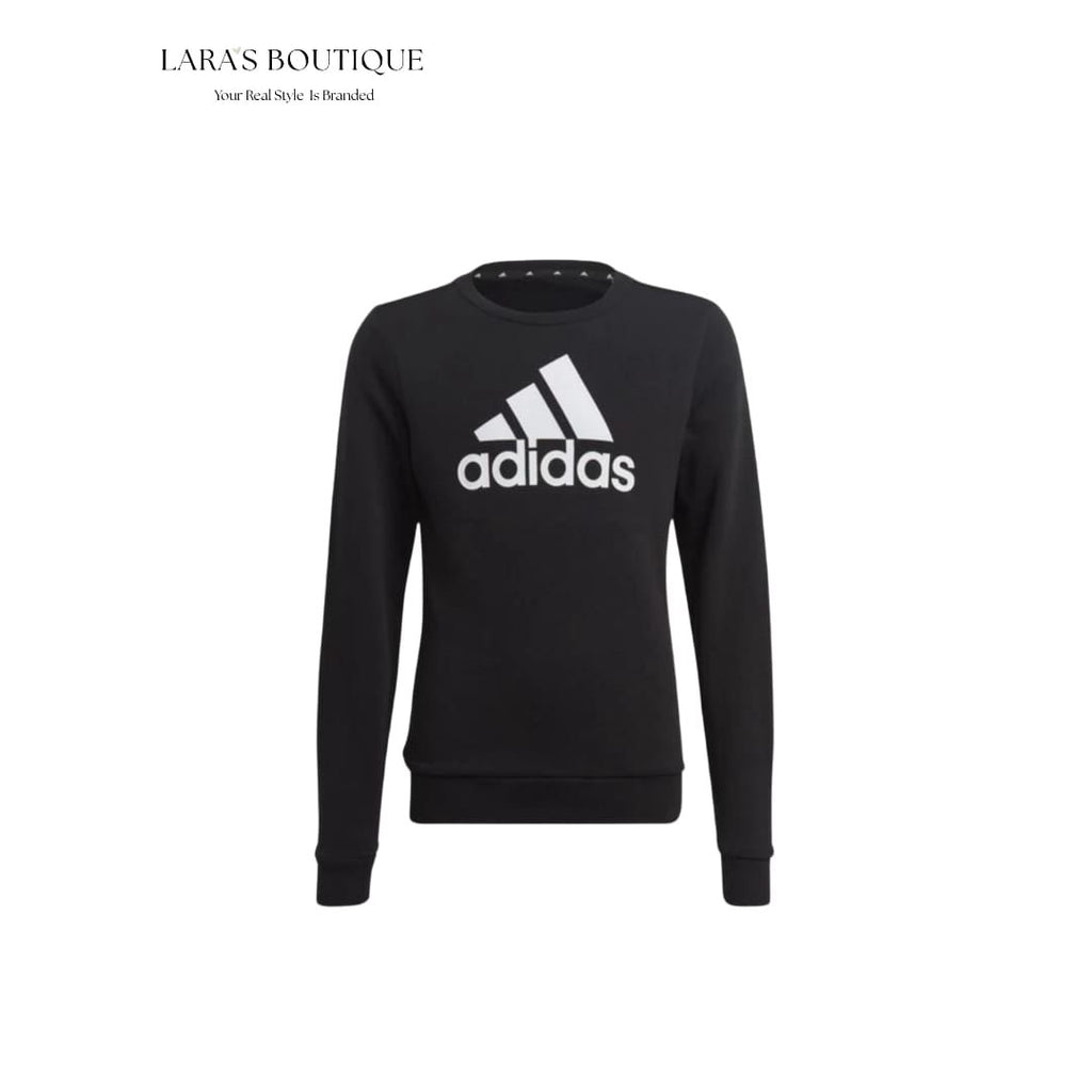 Adidas Boys Black Logo Sweatshirt
