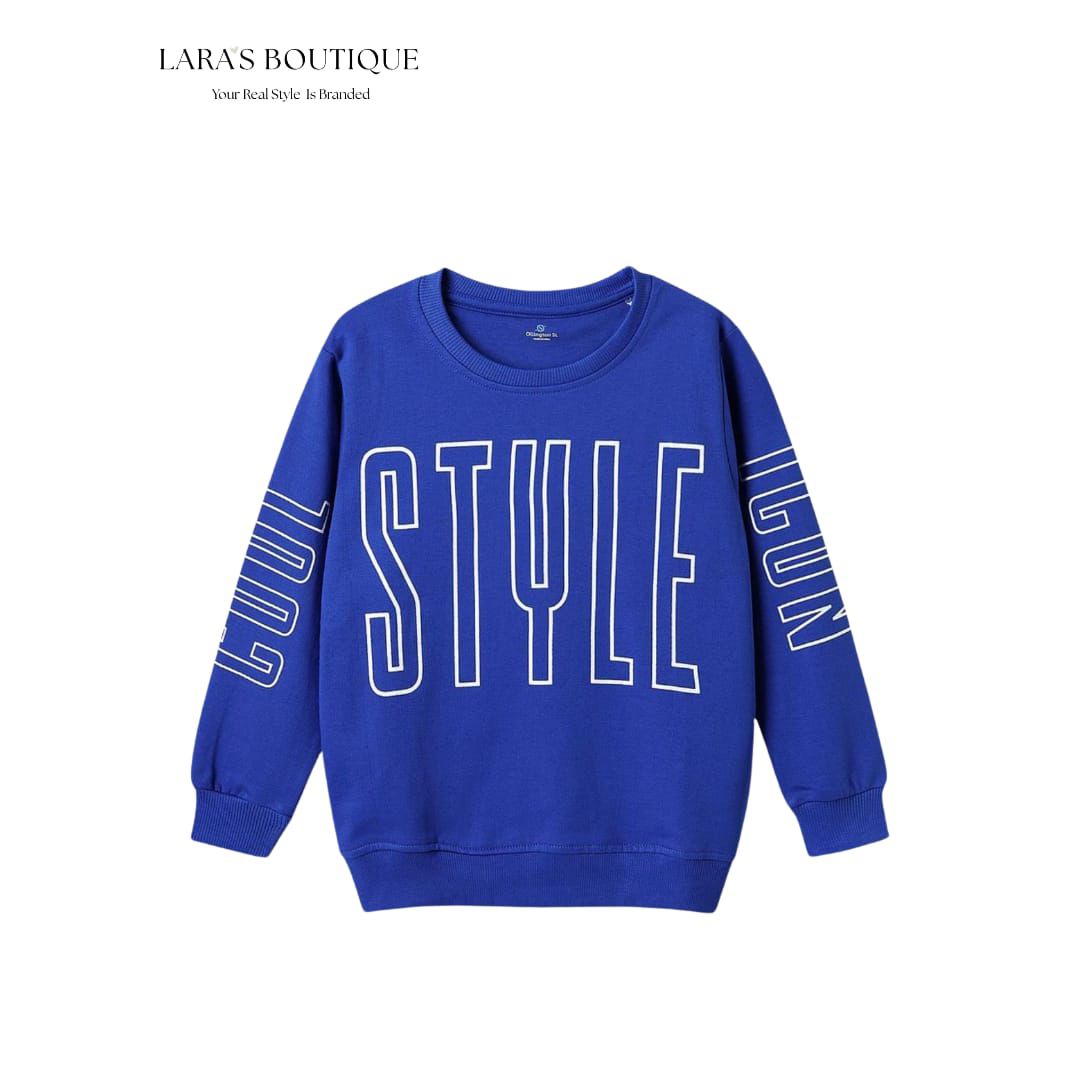 Boys Blue Sweatshirt & Jogger Set