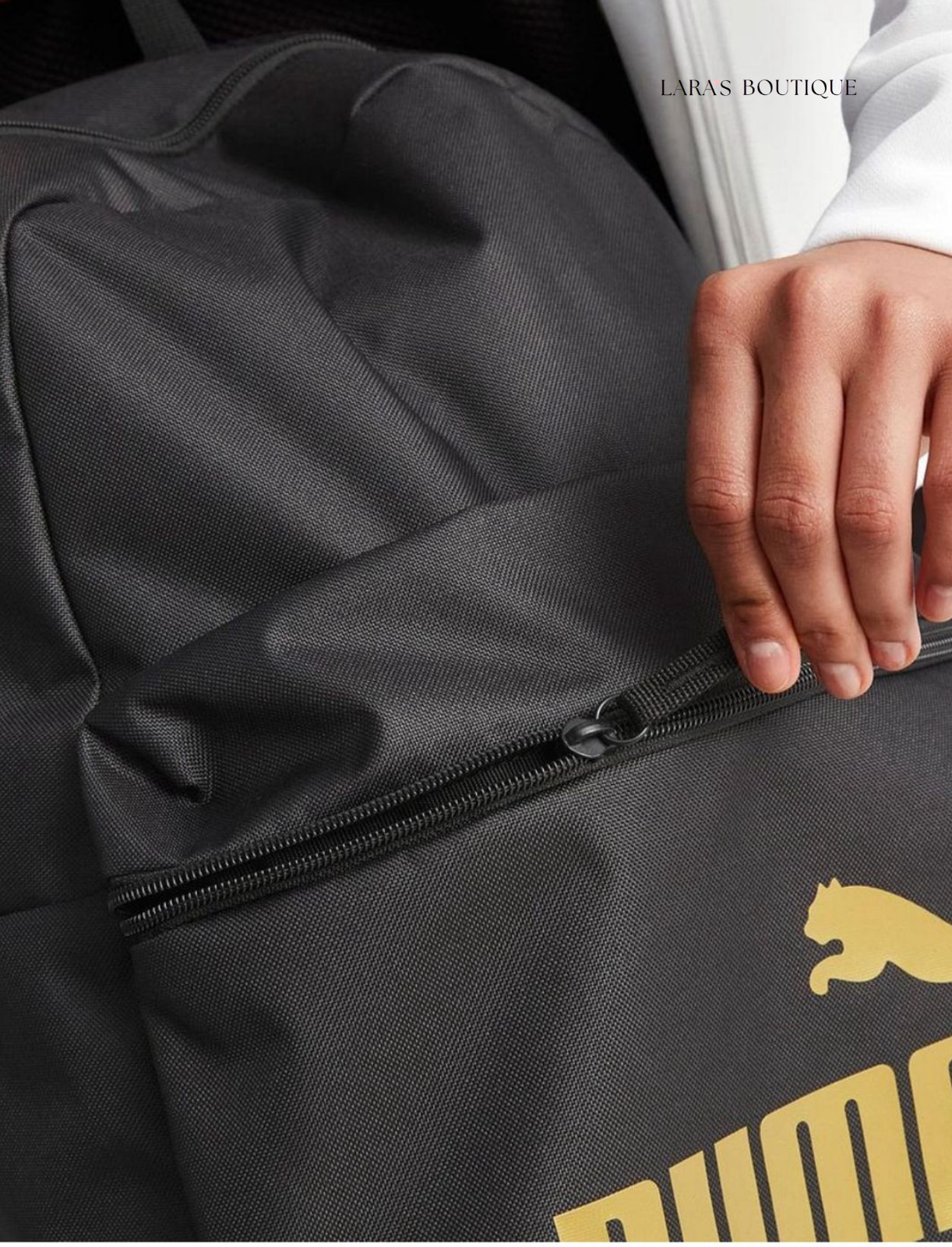Black & Gold Puma Backpack