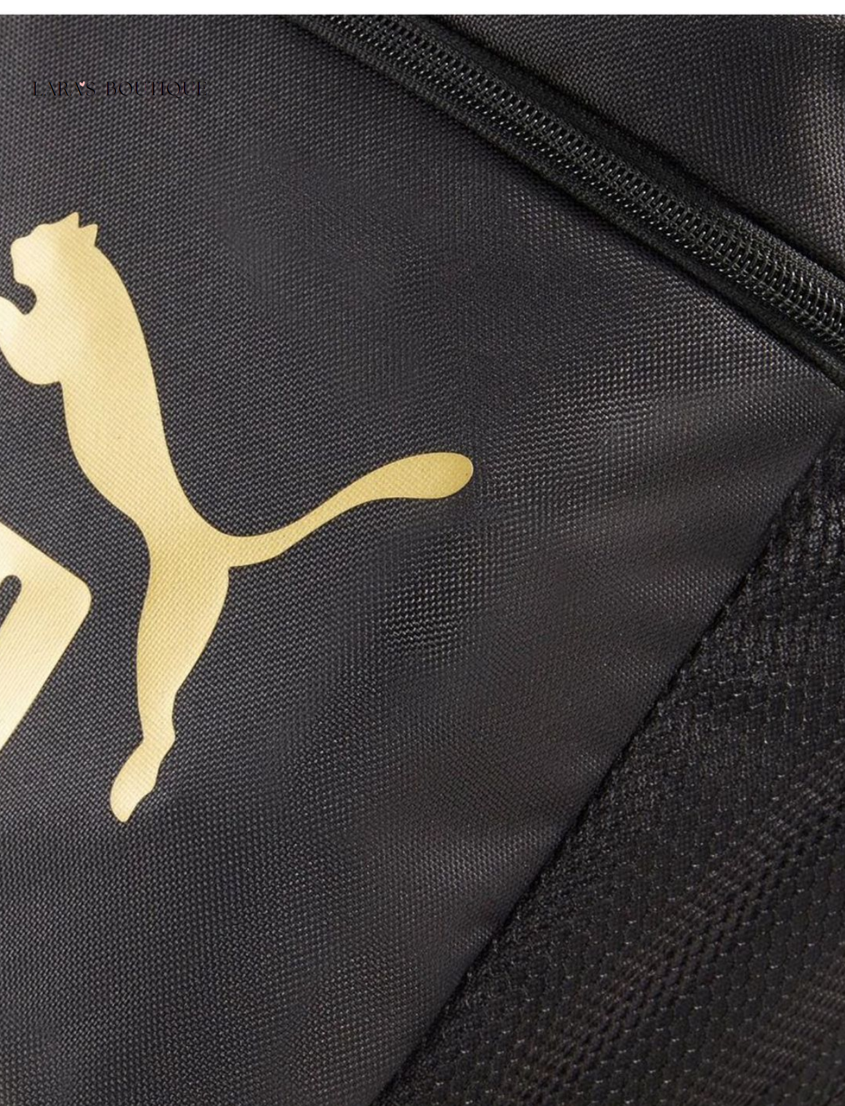 Black & Gold Puma Backpack