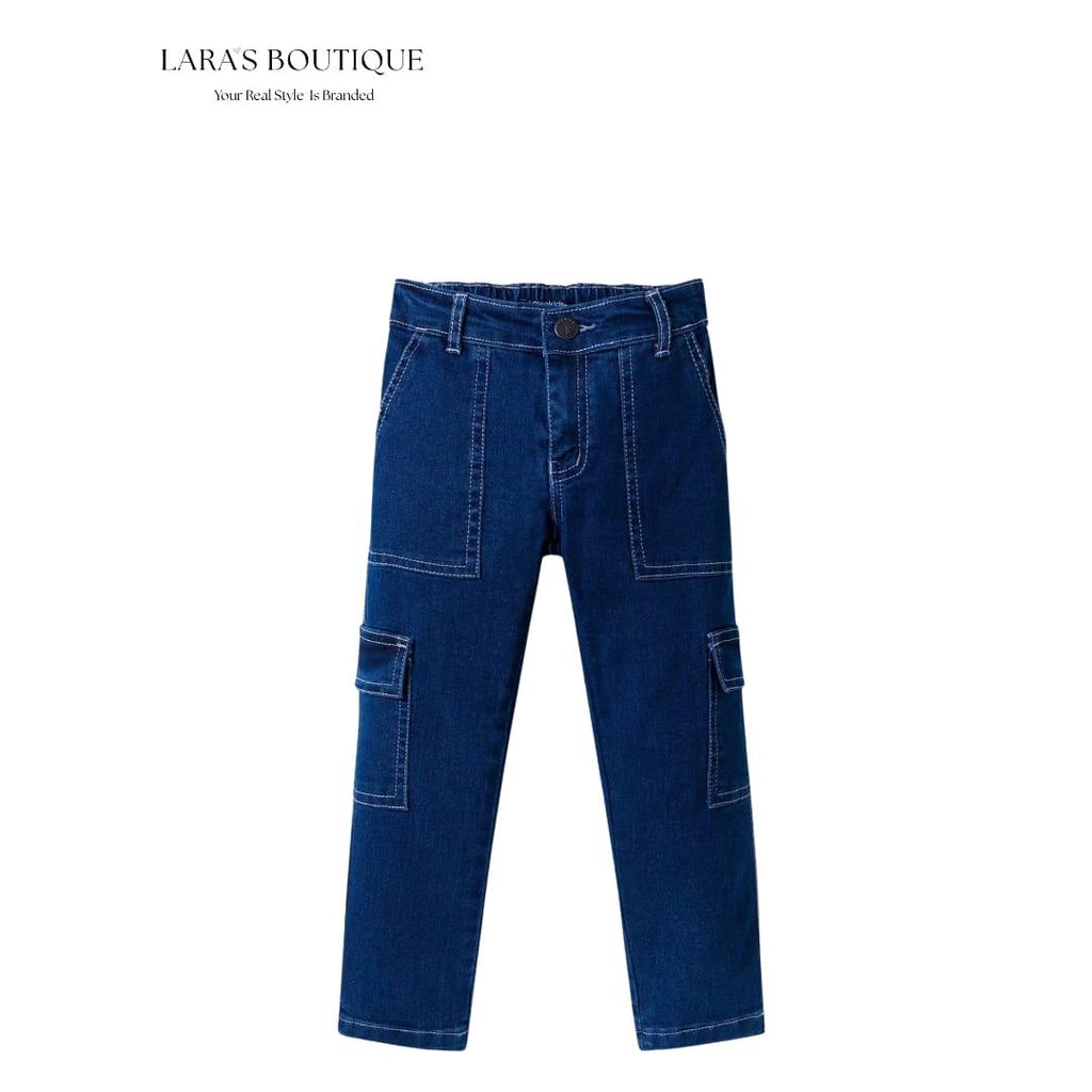 Boys Denim Cargo Jeans