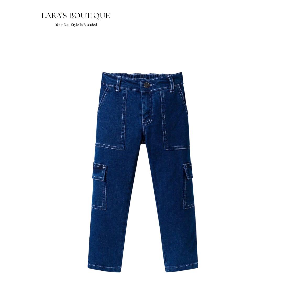 Boys Denim Cargo Jeans