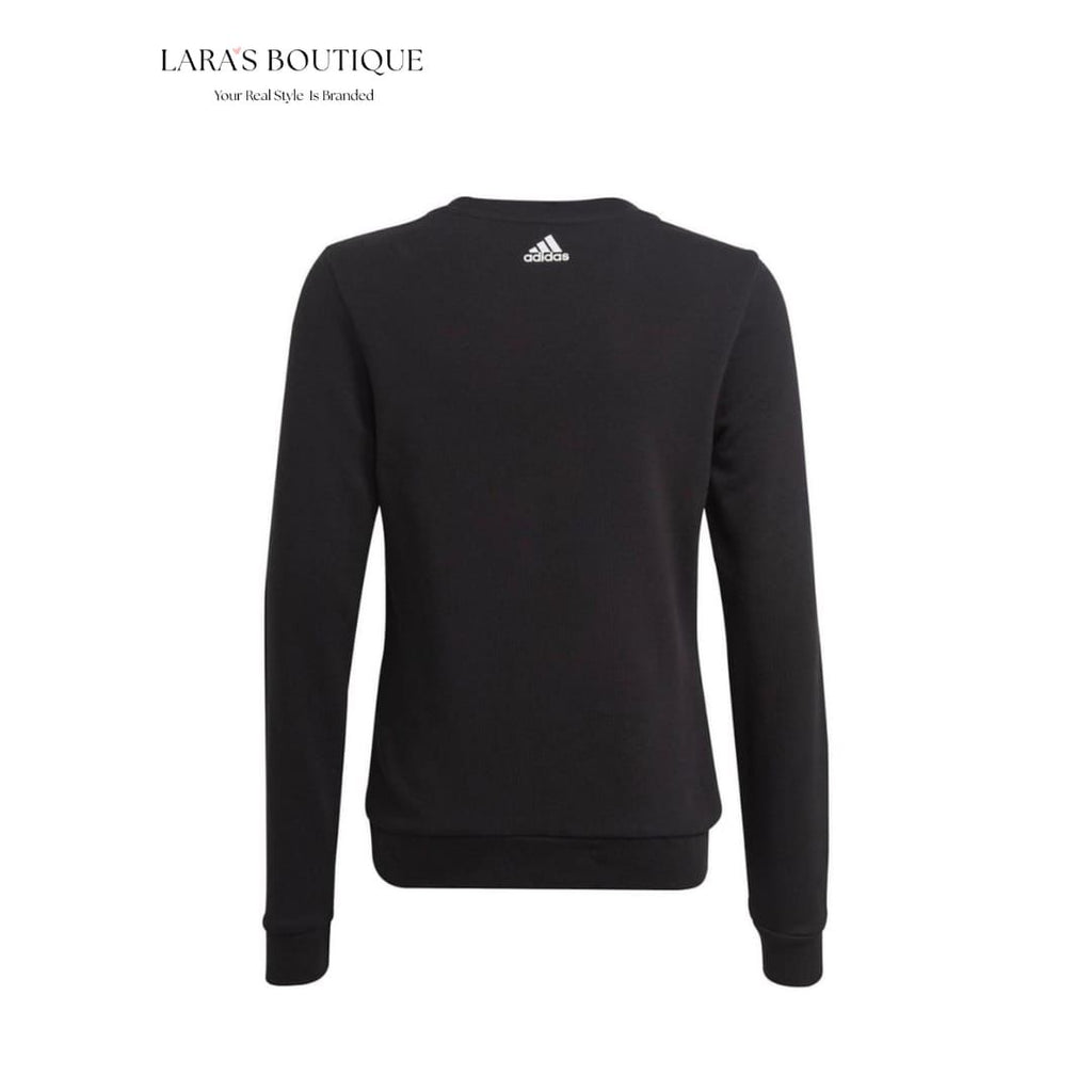 Adidas Boys Black Logo Sweatshirt