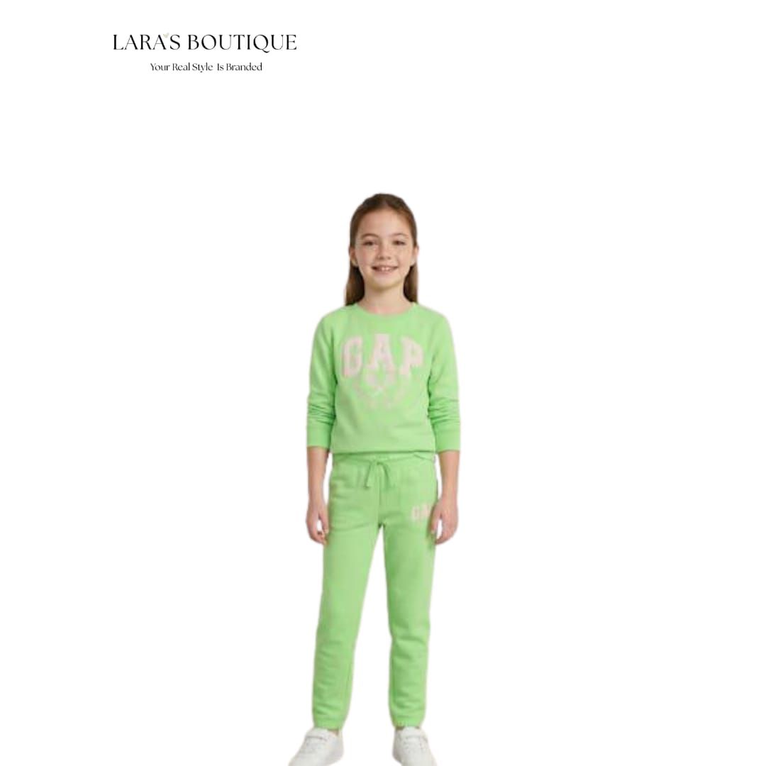 GAP Girls Green Sweatshirt & Jogger Set