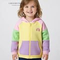 Rainbow Pastel Girl Zip-Up Hoodie