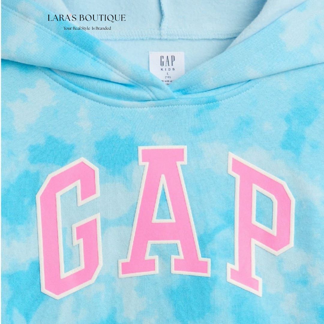 GAP Girls Tie-Dye Hoodie & Wide Leg Jogger Set