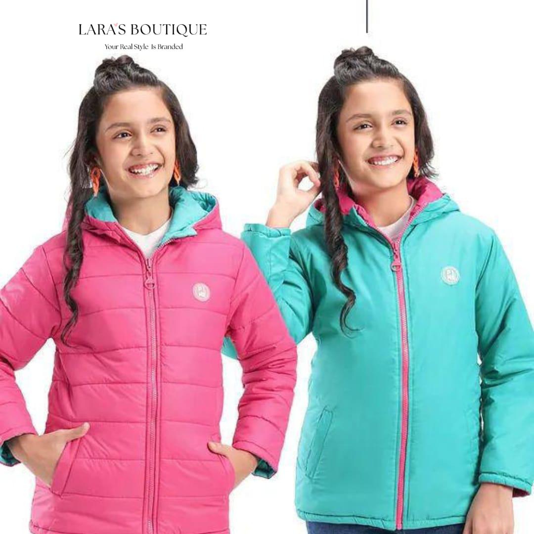Double Sided Girls’ Puffer Jacket