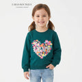 Floral Heart Girls’ Sweatshirt