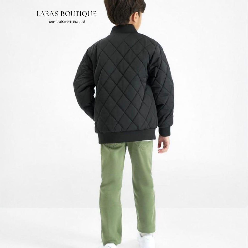 Boys’ Quilted Bomber Jacket
