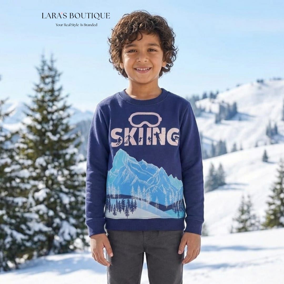 Skiing Mountain Sweatshirt