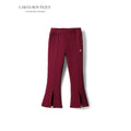 Ribbed Flare Burgundy Leggings