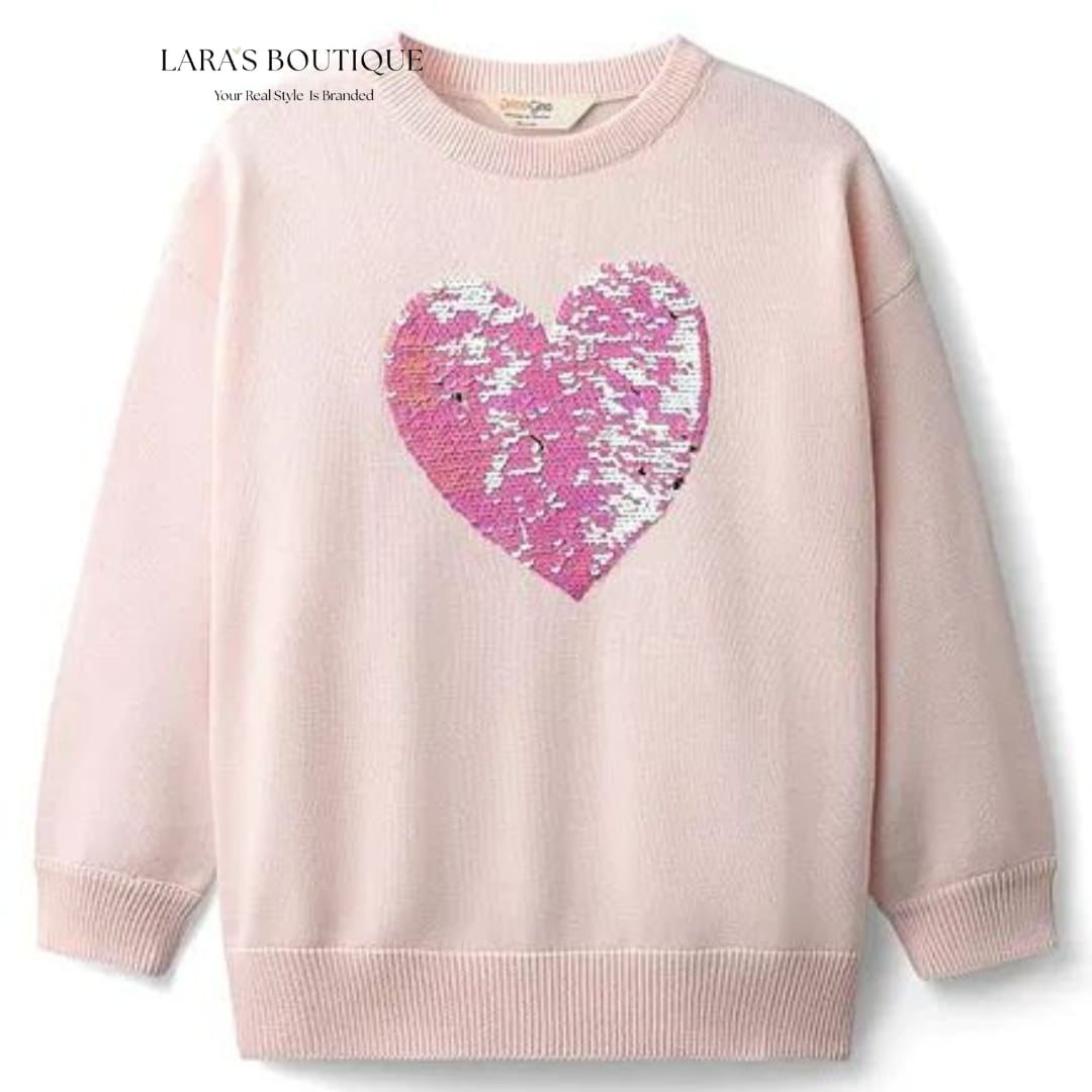 Pink Heart Sweater