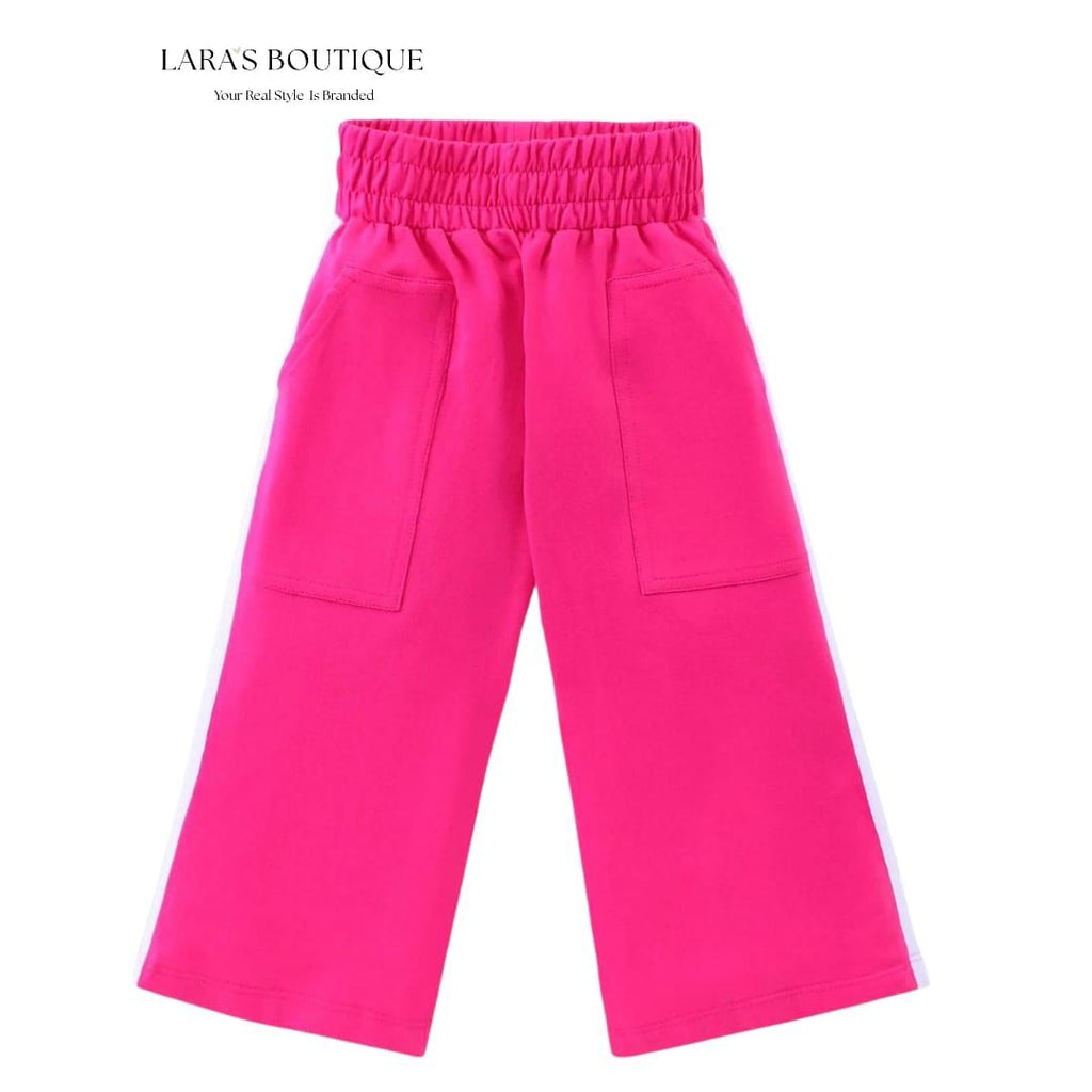 White & Pink Colors Hoddie Set