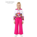 White & Pink Colors Hoddie Set