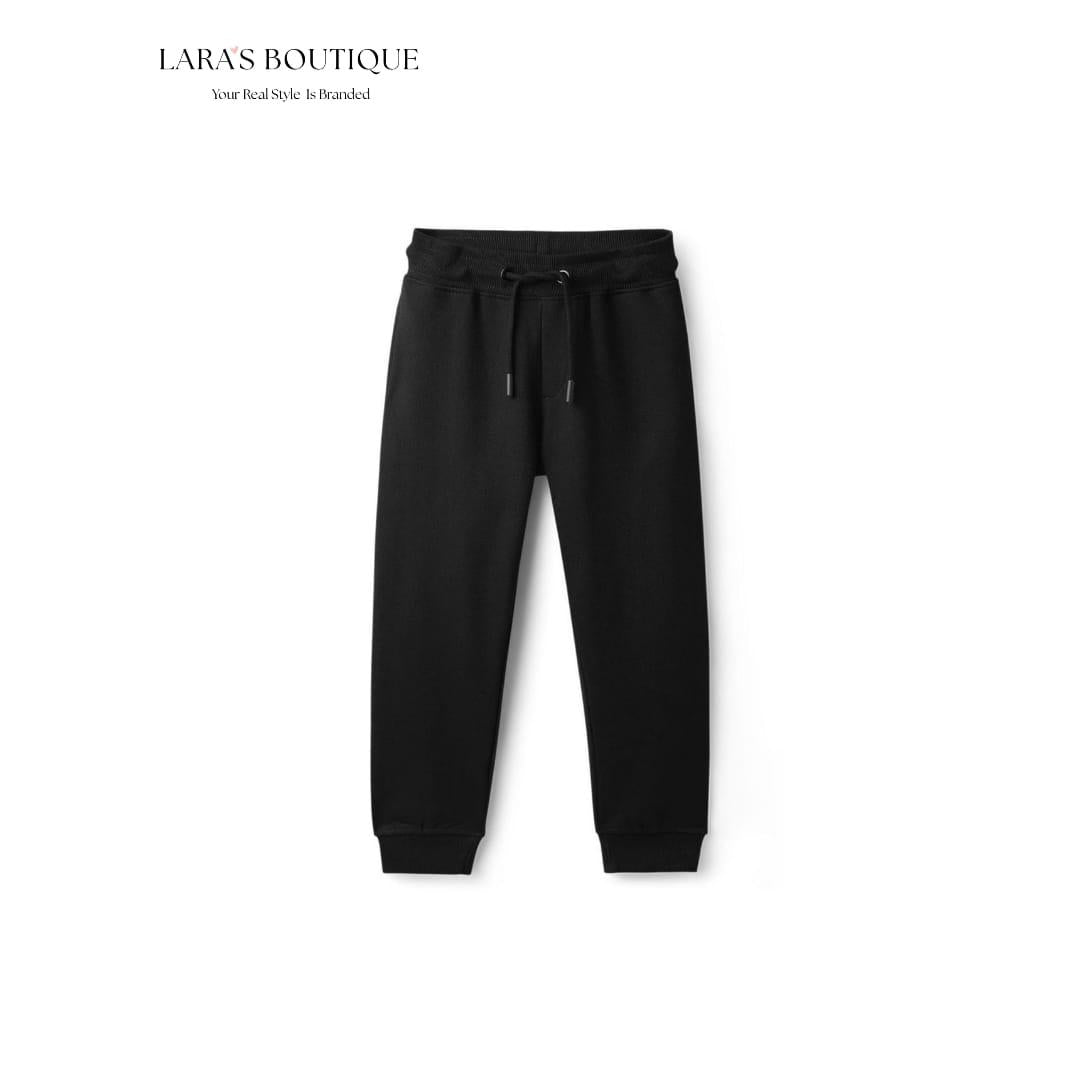 Boys’ Basic Black Jogger Pants