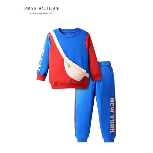 Boys & Girl's Color Tracksuit Set