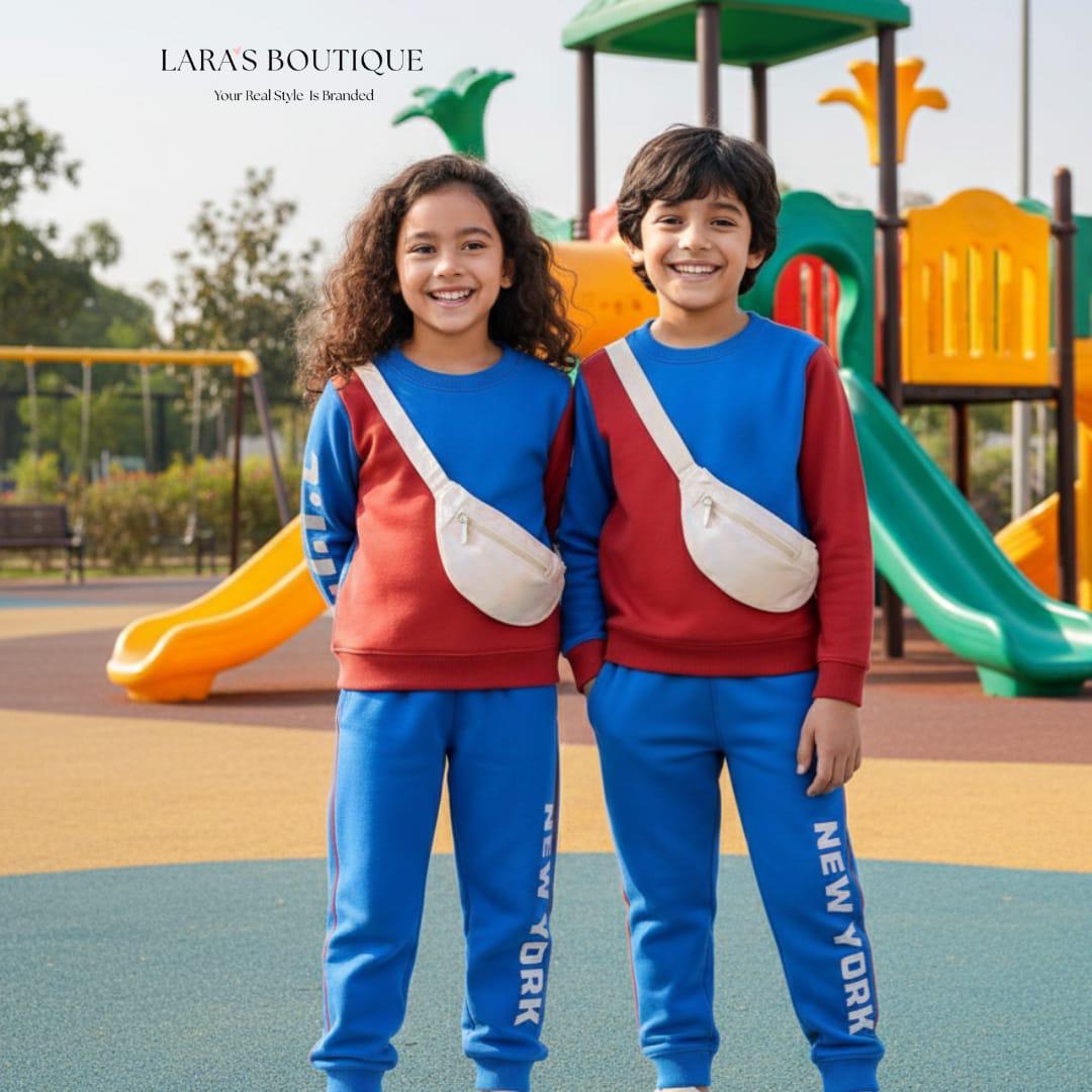 Boys & Girl's Color Tracksuit Set