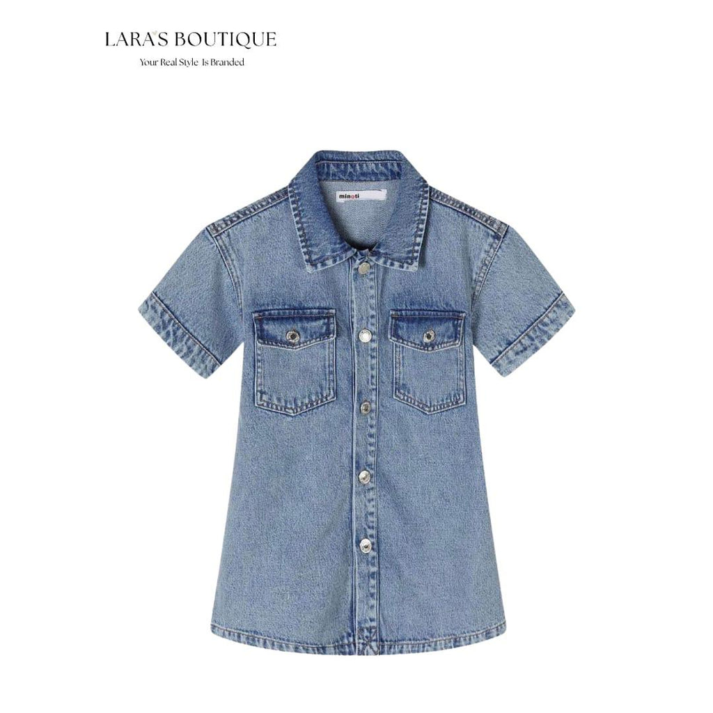 Girls Denim Shirt Dress