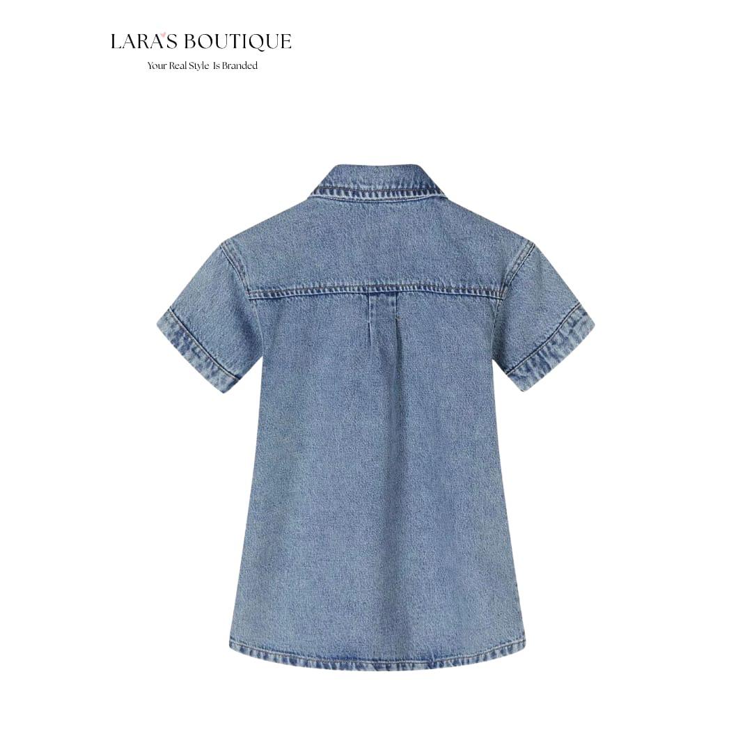 Girls Denim Shirt Dress