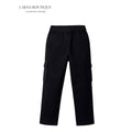 Kids Black Cargo Jogger Pants