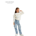 Girls Light Cargo Jeans
