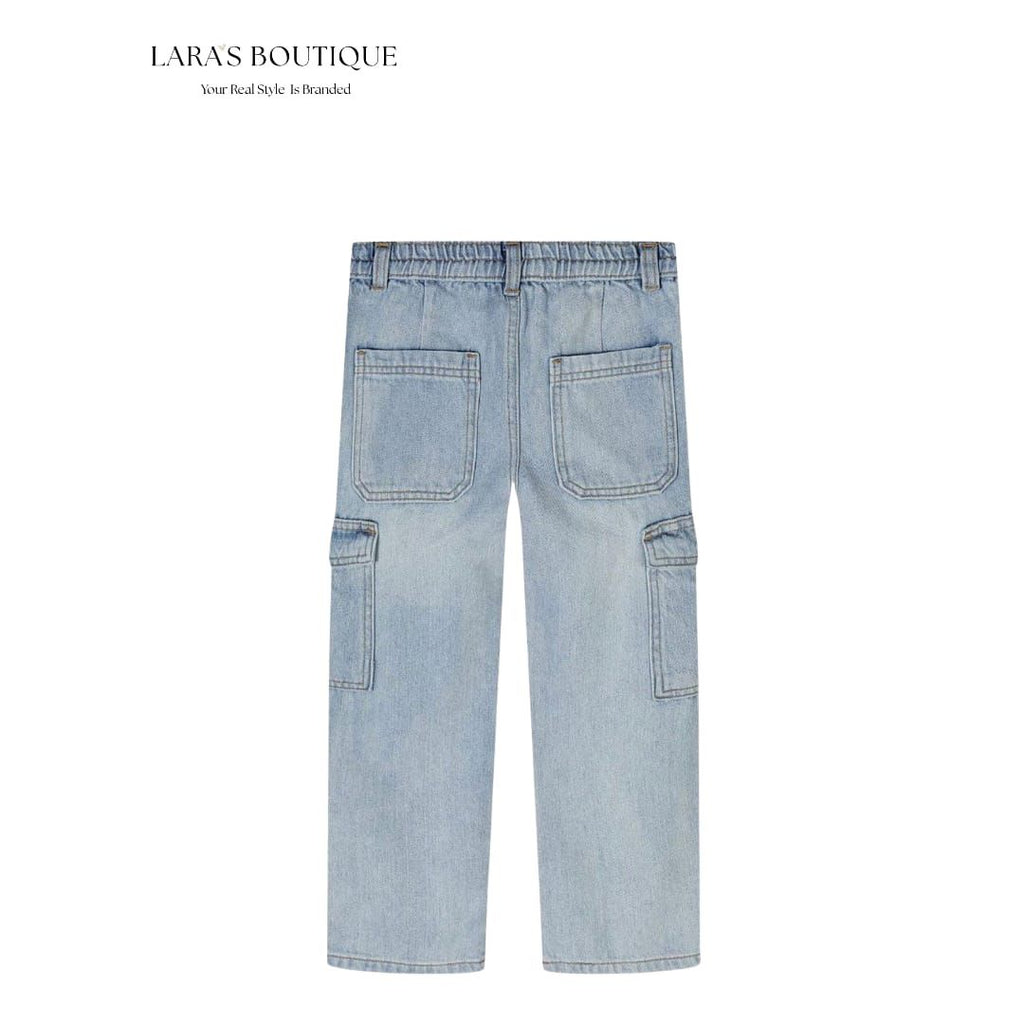 Girls Light Cargo Jeans