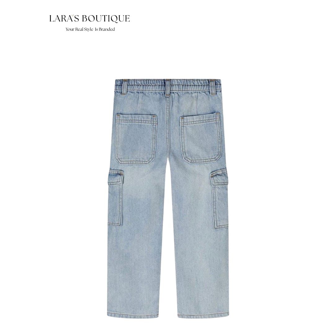 Girls Light Cargo Jeans